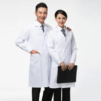 Women Or Men White Medical Coat Clothing Medical Services Uniform Nurse Clothing Long-sleeve Polyester Protect Lab Coats Cloth 
Women Or Men White Medical Coat Clothing Medical Services Uniform Nurse Clothing Long-sleeve Polyester Protect Lab Coats Cloth