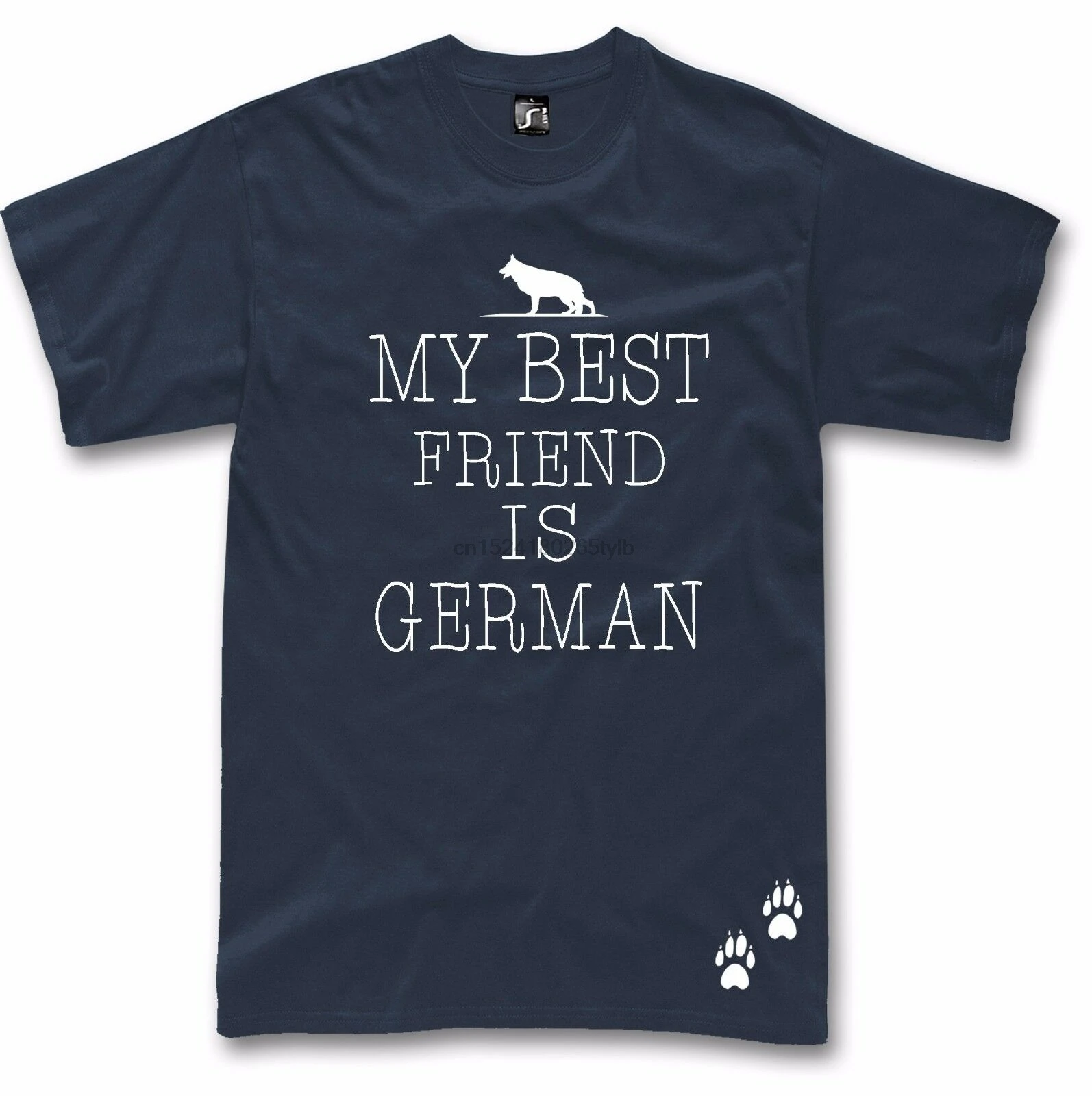 Фото Футболка для собак немецкая овчалка GSD футболка с волком | Мужская одежда