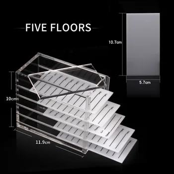 THINKSHOW Acrylic 5 Layers Transparent Storage Box Organizer Eyelashes Extension Pallets Holders Grafting Makeup Tools.
THINKSHOW Acrylic 5 Layers Transparent Storage Box Organizer Eyelashes Extension Pallets Holders Grafting Makeup Tools.