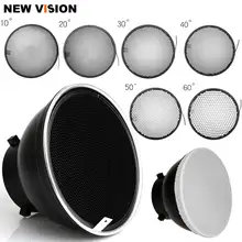 7inch 18cm Standard Reflector Diffuser with 10/20/30/40/50/60 Degree Honeycomb Grid for Bowens Mount Studio Light Strobe Flash
7inch 18cm Standard Reflector Diffuser with 10/20/30/40/50/60 Degree Honeycomb Grid for Bowens Mount Studio Light Strobe Flash