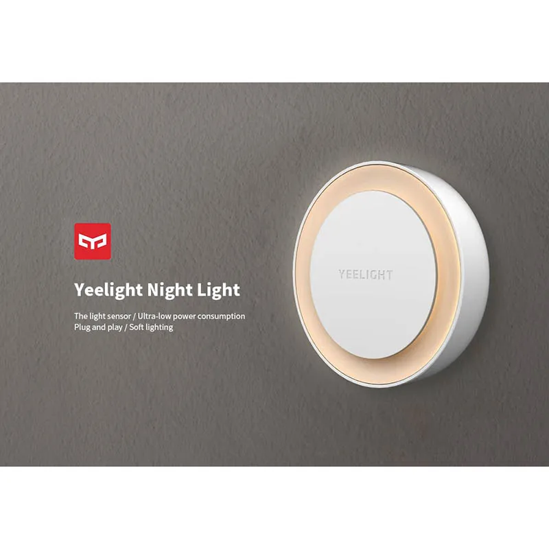 Xiaomi Yeelight LED Night Light Round Bulb XIaomi Smart Home for Children With Light-Sensitive Sensor Smart Wall Lamp EU Version
Xiaomi Yeelight LED Night Light Round Bulb XIaomi Smart Home for Children With Light-Sensitive Sensor Smart Wall Lamp EU Version