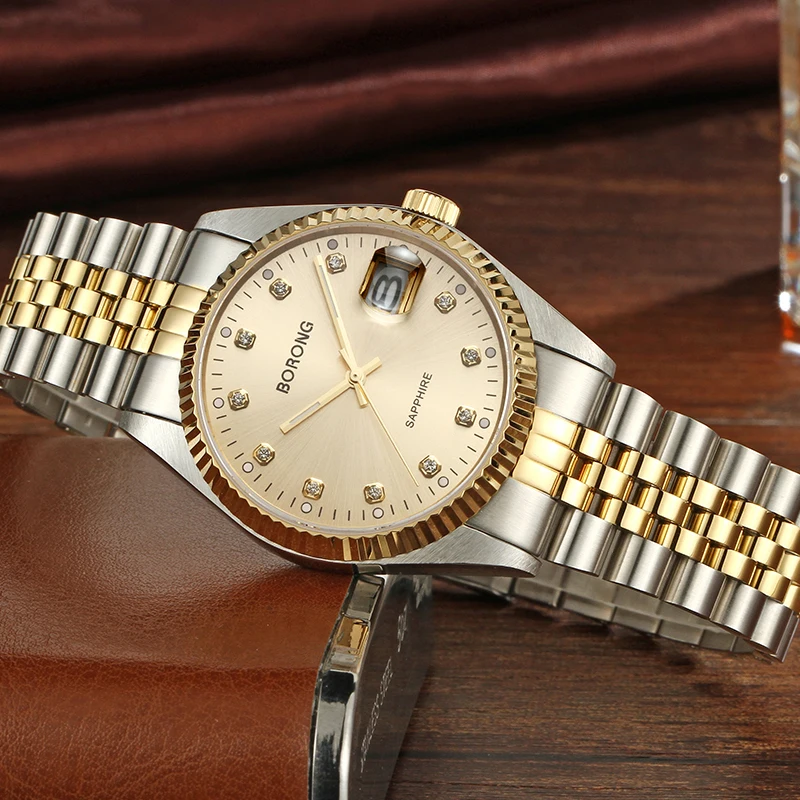 Men's Wrist Watches Mens Watches Top Brand Luxury BORONG Clock Stainless Steel Men's Watch Men erkek kol saati reloj hombre
Men's Wrist Watches Mens Watches Top Brand Luxury BORONG Clock Stainless Steel Men's Watch Men erkek kol saati reloj hombre