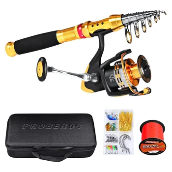 1 Set Full Function Fishing Rod + Fishing Wheel + Nylon Line + Fishing Bag + Bait Accessory Box Kit
1 Set Full Function Fishing Rod + Fishing Wheel + Nylon Line + Fishing Bag + Bait Accessory Box Kit