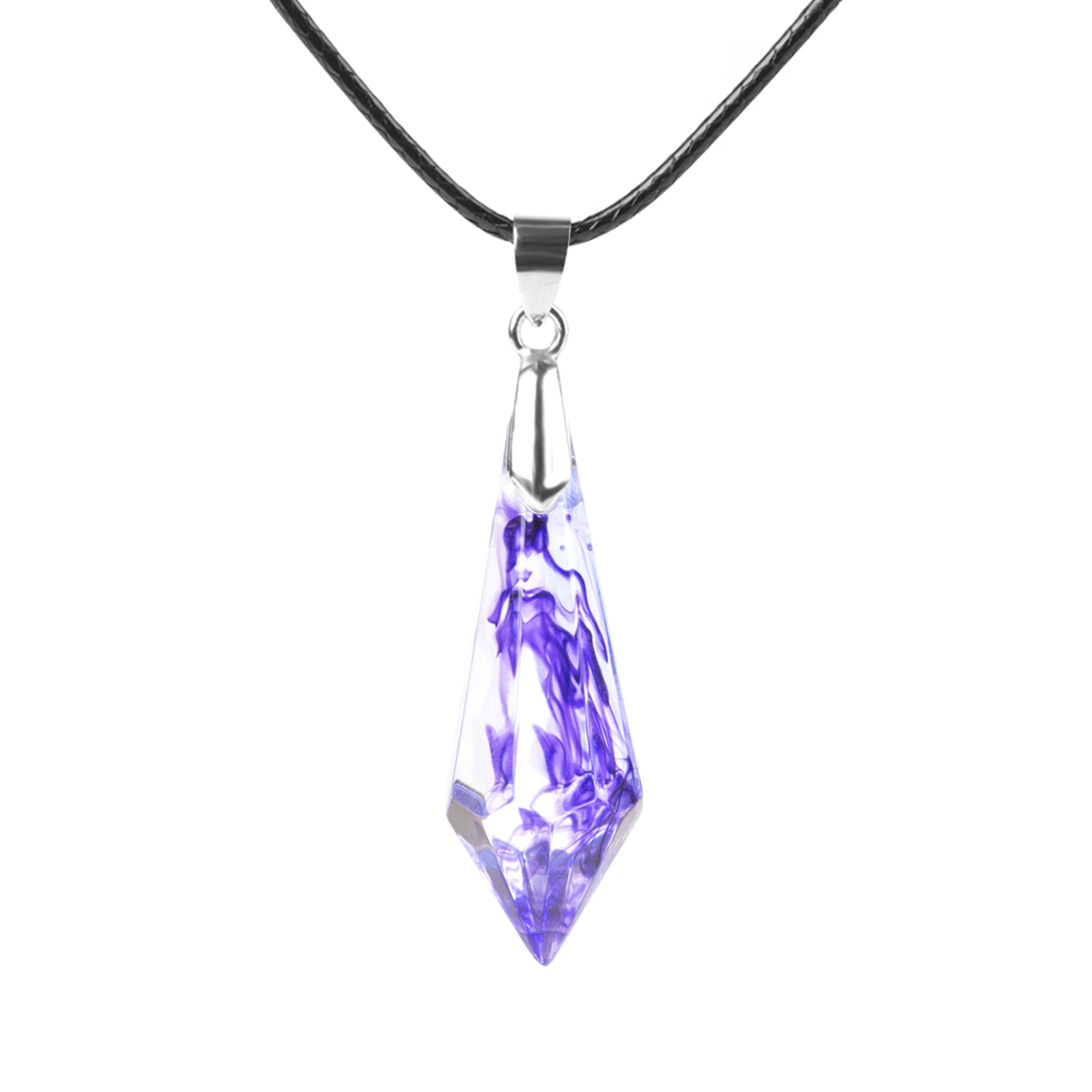 KCALOE Resin Pendant Necklace 7Colors Ink Painting Black Wax Rope Chain Handmade Epoxy Jewelry Christmas Gift 13*36mm
KCALOE Resin Pendant Necklace 7Colors Ink Painting Black Wax Rope Chain Handmade Epoxy Jewelry Christmas Gift 13*36mm