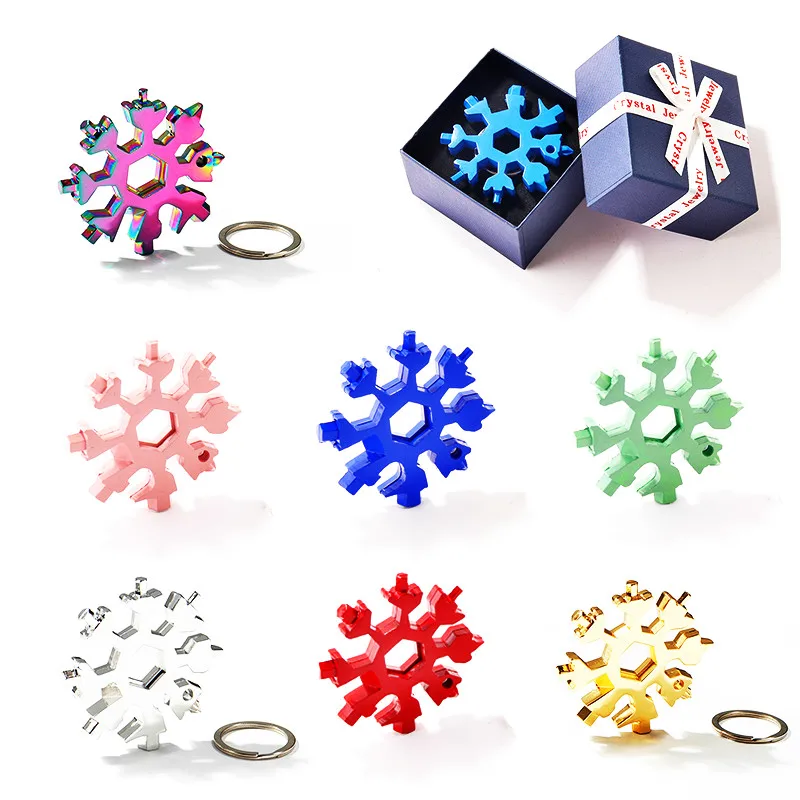 18-in-1 Card Type Snowflake wrench tool With gift box Combination Portable Snowflake Tool With key ring Allen wrench Home tool
18-in-1 Card Type Snowflake wrench tool With gift box Combination Portable Snowflake Tool With key ring Allen wrench Home tool