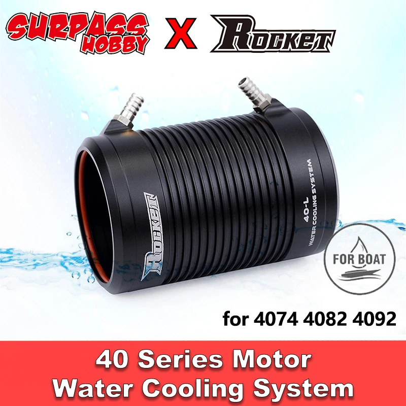 Surpass Hobby Rocket Water Cooling System Jacket 40-L 40-S 40 Series Motor for 4074 4082 4092 RC Boat Car Brushless Motor
Surpass Hobby Rocket Water Cooling System Jacket 40-L 40-S 40 Series Motor for 4074 4082 4092 RC Boat Car Brushless Motor