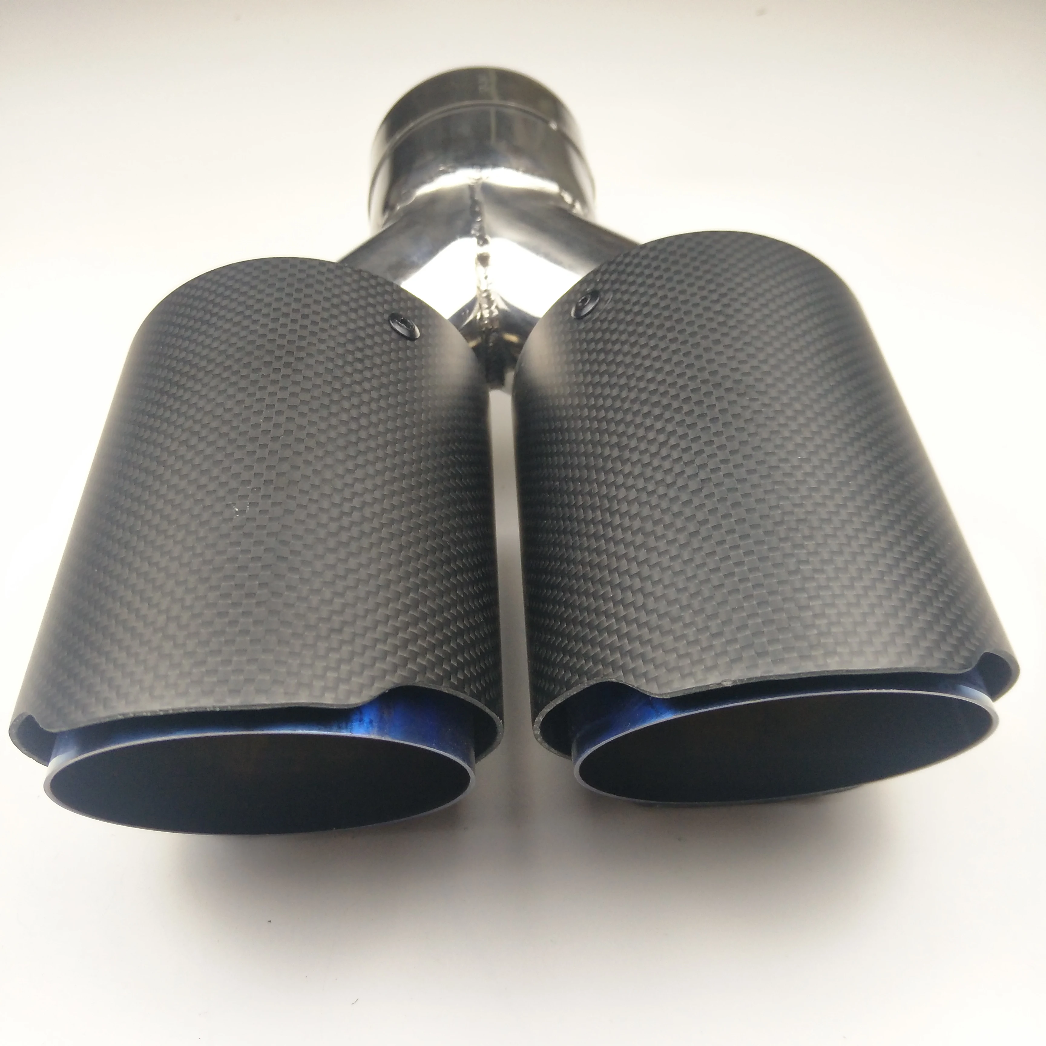 Replacement Exhaust Tips Blue Stainless steel Exhaust Muffler Dual Tips Glossy Carbon Universal pipe Tips
Replacement Exhaust Tips Blue Stainless steel Exhaust Muffler Dual Tips Glossy Carbon Universal pipe Tips