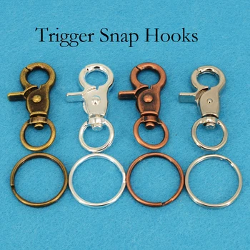 20 Sets - Key Chain, Trigger Snaps Swivel Clips, Heavy Snap Hook, Snap Clasp Hook, Heavy Swivel Clasp + Key Ring, Circle Keyring
20 Sets - Key Chain, Trigger Snaps Swivel Clips, Heavy Snap Hook, Snap Clasp Hook, Heavy Swivel Clasp + Key Ring, Circle Keyring