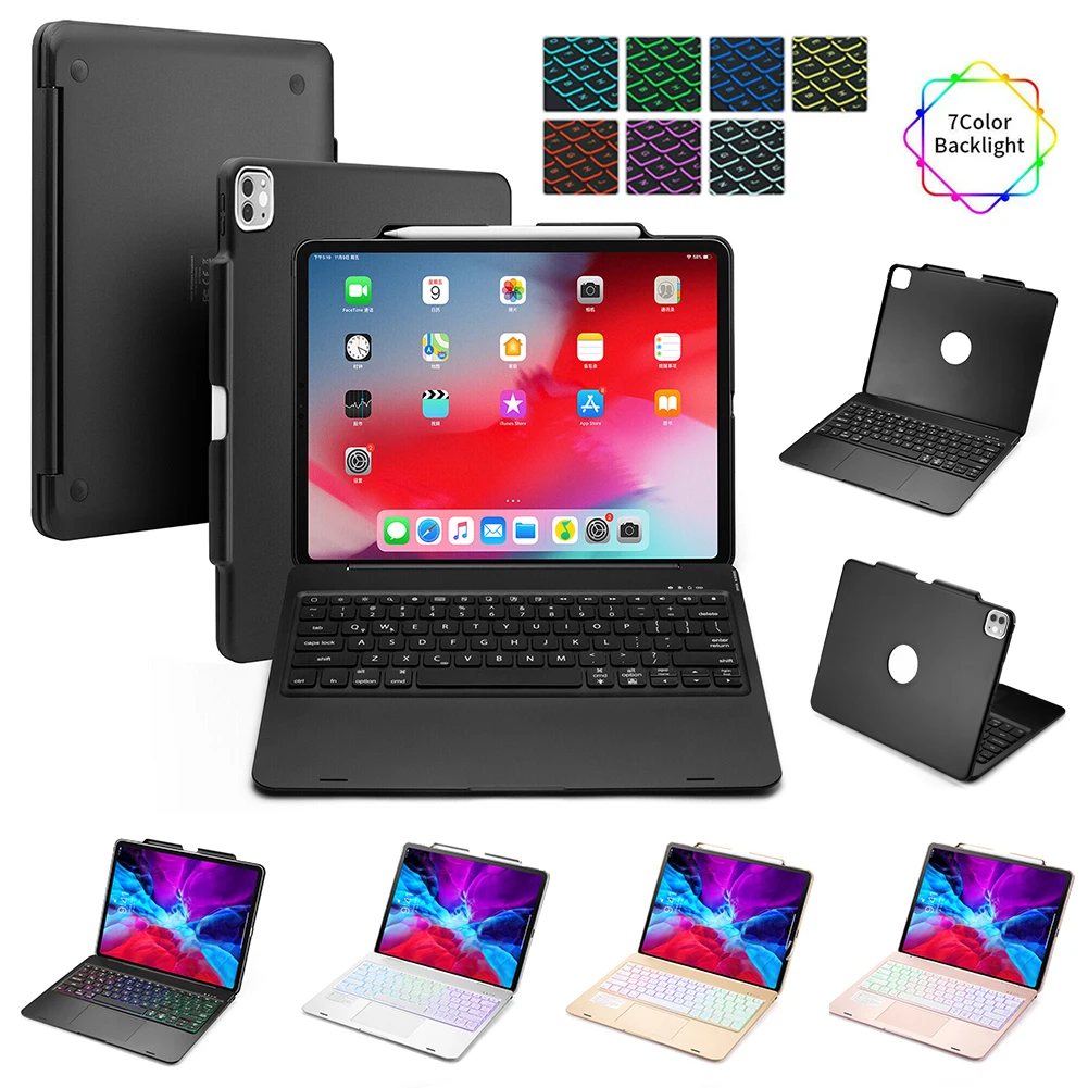 Backlit Keyboard Case For iPad Pro 12.9 2020 Cover with Pencil Holder Touch Pad Bluetooth Keyboard Cover For iPad Pro 12.9 2018
Backlit Keyboard Case For iPad Pro 12.9 2020 Cover with Pencil Holder Touch Pad Bluetooth Keyboard Cover For iPad Pro 12.9 2018