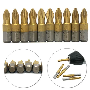 10pcs 25mm Extra Hard Non-slip PH2 Cross Screwdriver Bits For Impact Driver 1/4inch Quick-change Hex Shank Screwdriver Bits
10pcs 25mm Extra Hard Non-slip PH2 Cross Screwdriver Bits For Impact Driver 1/4inch Quick-change Hex Shank Screwdriver Bits