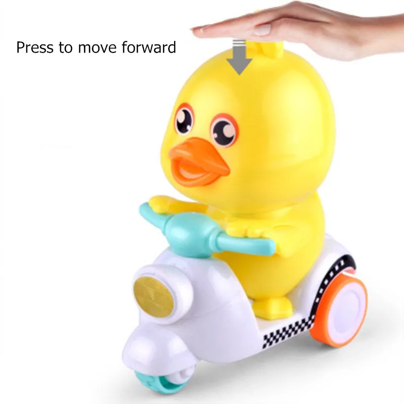 Duck Inertia Toy Push Motorcycle Cute Plastic Children Baby Boy Girl Small Light Classic Pull Back Toy Hot Sale 13*5.7*9.5cm 
Duck Inertia Toy Push Motorcycle Cute Plastic Children Baby Boy Girl Small Light Classic Pull Back Toy Hot Sale 13*5.7*9.5cm