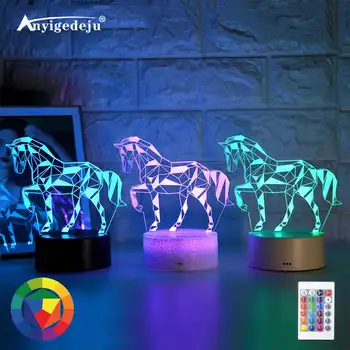 USB Kid Light Night 3D LED Night Light Creative Table Bedside Lamp Romantic horse light Gril Home Decoration Gift Desk Lamp
USB Kid Light Night 3D LED Night Light Creative Table Bedside Lamp Romantic horse light Gril Home Decoration Gift Desk Lamp