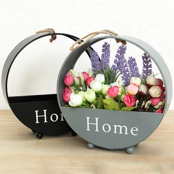 Creative Wrought Iron Round Wall Hanging Wall Living Room Flower Pot Decoration Storage Flower Basket Wall Mount
Creative Wrought Iron Round Wall Hanging Wall Living Room Flower Pot Decoration Storage Flower Basket Wall Mount