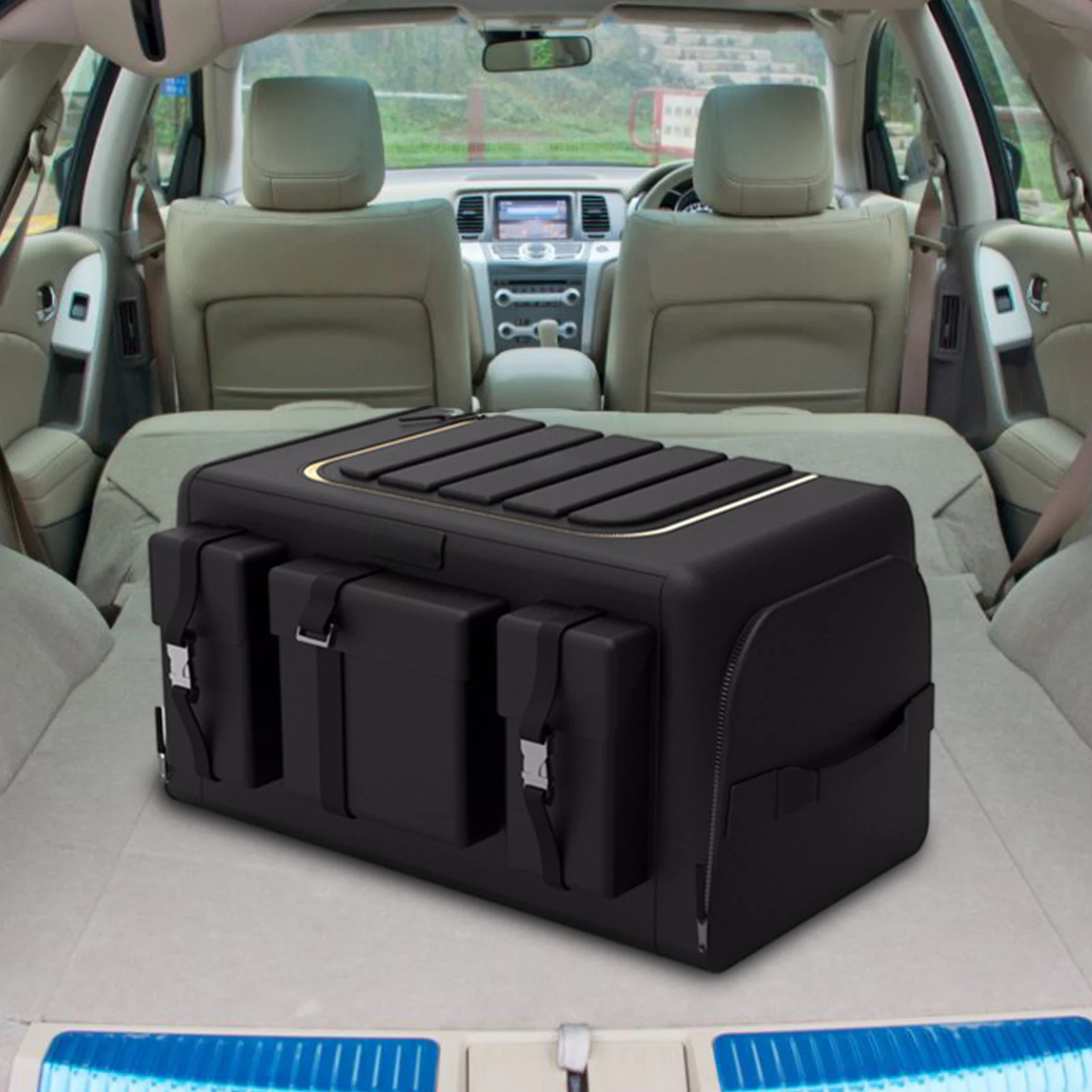 

Car Trunk Organizer Box Large Capacity Car Trunk Storage Bag Organizer Storage Bags Stowing Tidying Car Accessories Auto Trunk