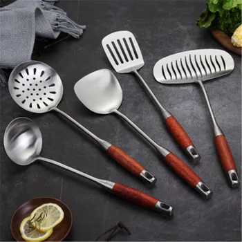 Cooking Utensils Set 304 Stainless Steel Cooking Tools Set With Non-Slip Wooden Handle Spatula Shovel Kitchen Utensils
Cooking Utensils Set 304 Stainless Steel Cooking Tools Set With Non-Slip Wooden Handle Spatula Shovel Kitchen Utensils
