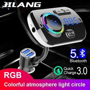 FM Transmitter Wireless Bluetooth MP3 Player Car Kit Handsfree Dual USB QC3.0 Fast charger Handsfree Colorful light Support Siri
FM Transmitter Wireless Bluetooth MP3 Player Car Kit Handsfree Dual USB QC3.0 Fast charger Handsfree Colorful light Support Siri