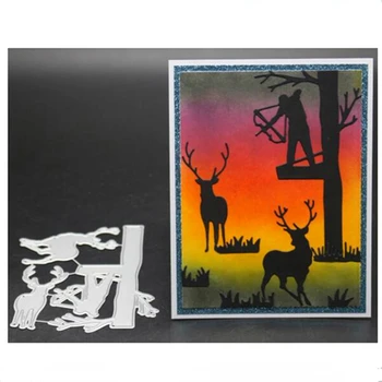 YINISE Metal Cutting Dies For Scrapbooking Stencils Hunting Deer DIY Paper Album Cards Making Embossing Folder Die Cuts CUT Mold
YINISE Metal Cutting Dies For Scrapbooking Stencils Hunting Deer DIY Paper Album Cards Making Embossing Folder Die Cuts CUT Mold