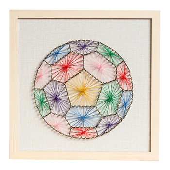 DIY Nail String Art Kit 7-Colour Football Winding Lines Drawing Painting Art Kit With Frame Home Decoration Creative Gifts
DIY Nail String Art Kit 7-Colour Football Winding Lines Drawing Painting Art Kit With Frame Home Decoration Creative Gifts