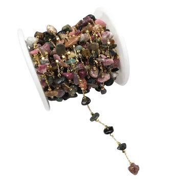 1 Meter Wrapped Rosary Chain Gold Wire Narural Stone Beads Chains for Necklaces Bracelets Anklet Making DIY Jewelry Findings
1 Meter Wrapped Rosary Chain Gold Wire Narural Stone Beads Chains for Necklaces Bracelets Anklet Making DIY Jewelry Findings