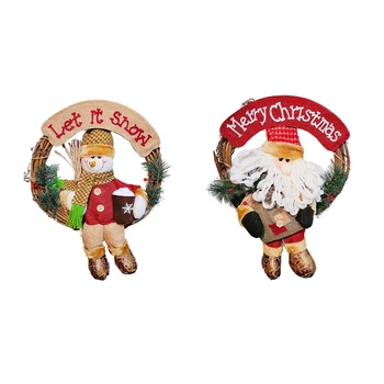 Christmas Wreath for Front Door-34cm Door Wreaths Christmas Home Door Hanger Wall Car Decoration
Christmas Wreath for Front Door-34cm Door Wreaths Christmas Home Door Hanger Wall Car Decoration