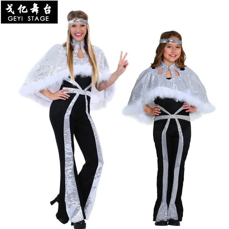 Women Girls Sexy Fancy Costumes Halloween Cosplay Disco Costume Vintage Disco Dress Music Festival Nightclub Singer Dance Suits
Women Girls Sexy Fancy Costumes Halloween Cosplay Disco Costume Vintage Disco Dress Music Festival Nightclub Singer Dance Suits