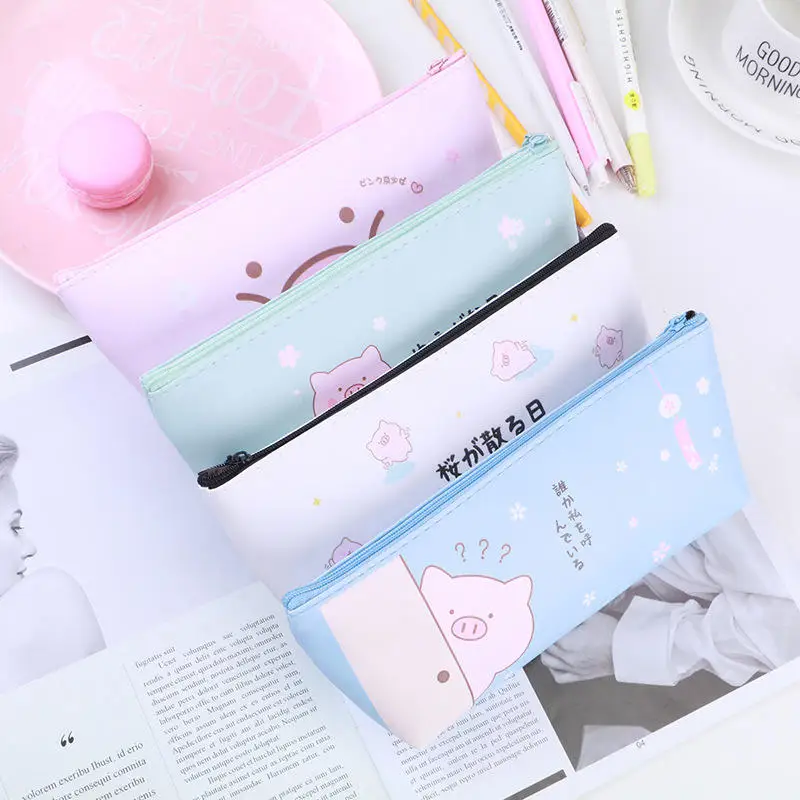 Cute Kawaii Cartoon Pig Pencil Case For Girls Cute PU Pencil Bag Stationery Pen Pouch School Office Supplies New Arrive Hot
Cute Kawaii Cartoon Pig Pencil Case For Girls Cute PU Pencil Bag Stationery Pen Pouch School Office Supplies New Arrive Hot