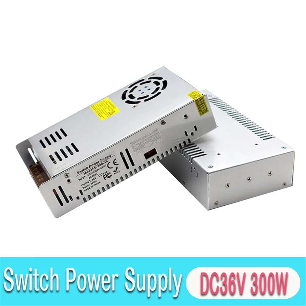 Regulated DC Power Supply 36V 8.3A 300W Driver Transformer AC To DC36V SMPS for LED Lighting Monitor 3D Printer Stepper Motor
Regulated DC Power Supply 36V 8.3A 300W Driver Transformer AC To DC36V SMPS for LED Lighting Monitor 3D Printer Stepper Motor