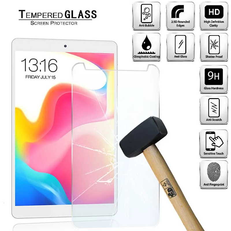 Tablet Tempered Glass Screen Protector Cover for Teclast P80 Pro P6200 P6210 Tablet Computer Anti-Scratch Explosion-Proof Screen
Tablet Tempered Glass Screen Protector Cover for Teclast P80 Pro P6200 P6210 Tablet Computer Anti-Scratch Explosion-Proof Screen