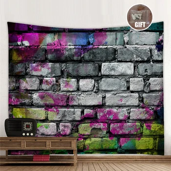 Thin Tapestry Colorful Brick Wall Pattern Beautiful Home Decoration Cool Home Decor Polyester Hanging Wall Cloth
Thin Tapestry Colorful Brick Wall Pattern Beautiful Home Decoration Cool Home Decor Polyester Hanging Wall Cloth