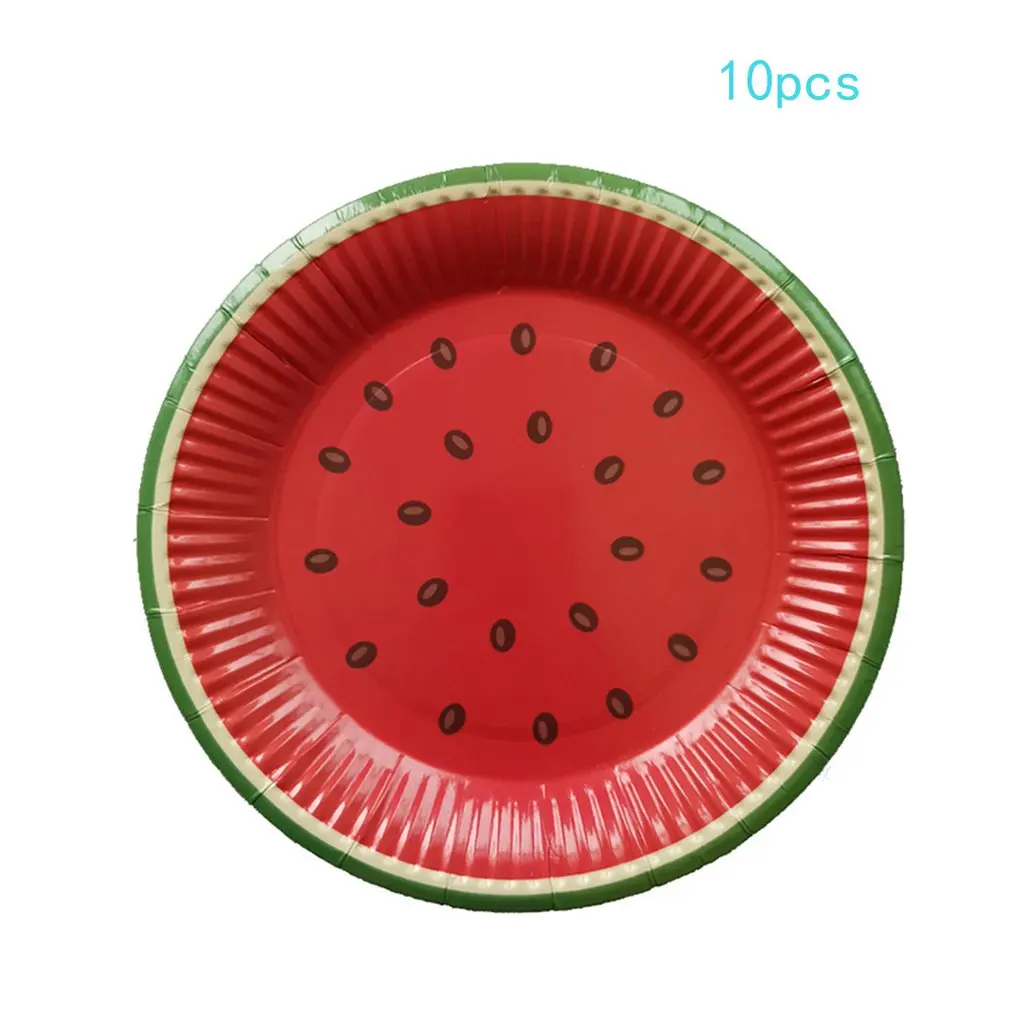 10Pcs Disposable Paper Plates Birthday Party Watermelon Plate Fruit Plate Cake Tray Tableware Birthday Party Supplies
10Pcs Disposable Paper Plates Birthday Party Watermelon Plate Fruit Plate Cake Tray Tableware Birthday Party Supplies