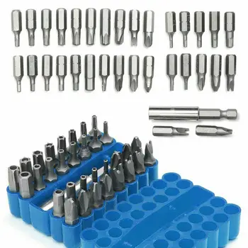 33pcs/Set Security Bits Set Tamper Proof Torx Spanner Screwdriver Star Hex Holder 1/4 High Torque 2019 Hot New
33pcs/Set Security Bits Set Tamper Proof Torx Spanner Screwdriver Star Hex Holder 1/4 High Torque 2019 Hot New