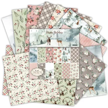24 sheets 6"X6"Happy holiday Pattern Creative Scrapbooking paper pack handmade craft paper craft Background pad
24 sheets 6"X6"Happy holiday Pattern Creative Scrapbooking paper pack handmade craft paper craft Background pad