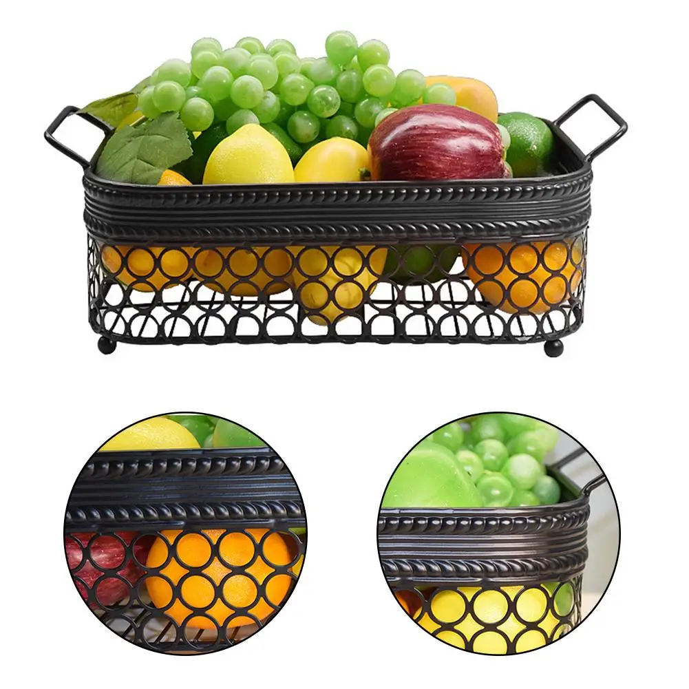 Fruit Basket Metal Vegetable Storage Basket Sundries Cosmetics Holder Household Kitchen Bathroom Organizer Container
Fruit Basket Metal Vegetable Storage Basket Sundries Cosmetics Holder Household Kitchen Bathroom Organizer Container
