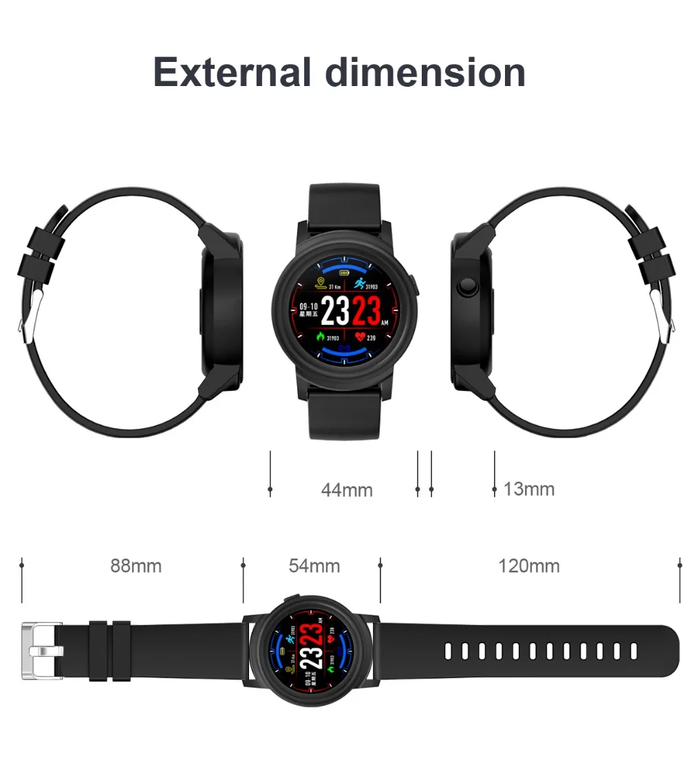 Men Smart Watch Women IP67 Waterproof Heart Rate Monitor Wristwatch Sport Pedometer Fitness Tracker Smartwatch for Android IOS   (18)