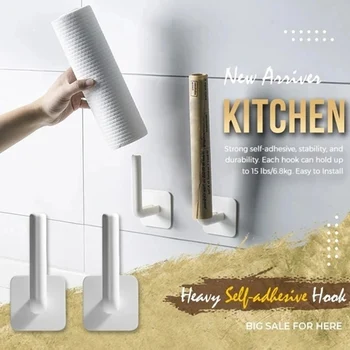2pcs Kitchen Heavy Self-adhesive Hook Cutting Board Pot Lid Rack Wall Mounted No Drilling Holder Rack SP99 
2pcs Kitchen Heavy Self-adhesive Hook Cutting Board Pot Lid Rack Wall Mounted No Drilling Holder Rack SP99