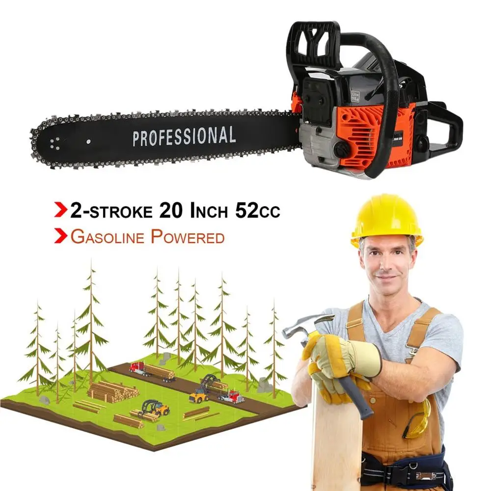 58cc Two Stroke Chain Saw Easy Start Small Engine Gasoline Chain Saw Gasoline Chain Saw Wood Cutting Saw
58cc Two Stroke Chain Saw Easy Start Small Engine Gasoline Chain Saw Gasoline Chain Saw Wood Cutting Saw