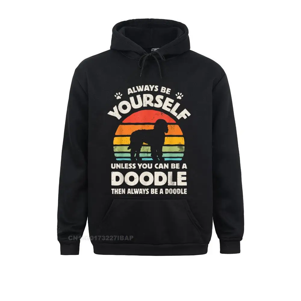 

Goldendoodle Doodle Always Be Yourself Dog Retro Vintage Men Sweatshirts Designer Women Autumn Hoodies Fashionable Hoods