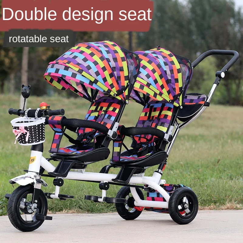 triciclo infantil The Children Tricycle Twin Baby Cart Double Bicycle Light Baby Stroller 3 Wheel Tricycle Baby Bike triciclo infantil The Children Tricycle Twin Baby Cart Double Bicycle Light Baby Stroller 3 Wheel Tricycle Baby Bike
