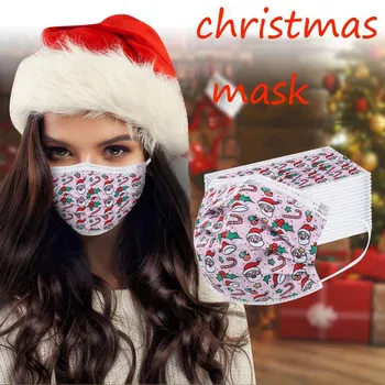 50/100pc Adult Christmas Print Face Cover Masks for Protection masques Activated Carbon Non-woven Earloop Disposable Mask
50/100pc Adult Christmas Print Face Cover Masks for Protection masques Activated Carbon Non-woven Earloop Disposable Mask