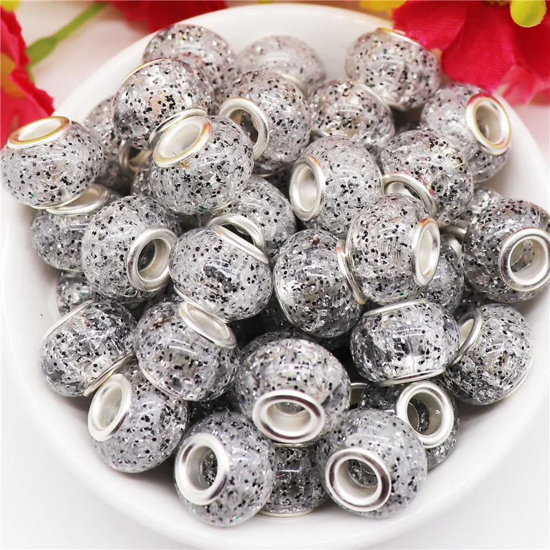 10 Pcs Powder Glitter Color Resin Murano Charm European Spacer Beads for Women Hair Beads Bracelet Jewelry Making Accessories
10 Pcs Powder Glitter Color Resin Murano Charm European Spacer Beads for Women Hair Beads Bracelet Jewelry Making Accessories