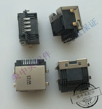 Notebook RJ45 network port network cable interface socket base sinking plate 8-pin 4 fixed gold-plated pin
Notebook RJ45 network port network cable interface socket base sinking plate 8-pin 4 fixed gold-plated pin