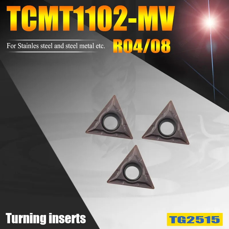 TCMT110204 TCMT110208 Internal Lathe Turning Tools Boring Bar Carbide Inserts CNC Cutter for Metal Steel and Stainless Steel
TCMT110204 TCMT110208 Internal Lathe Turning Tools Boring Bar Carbide Inserts CNC Cutter for Metal Steel and Stainless Steel