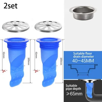 2set Deodorant Silicone Core Sewer Pipe Seal Ring Bathroom Washing Machine Tool Floor Drain Core Filter Screen Fixed Ring
2set Deodorant Silicone Core Sewer Pipe Seal Ring Bathroom Washing Machine Tool Floor Drain Core Filter Screen Fixed Ring
