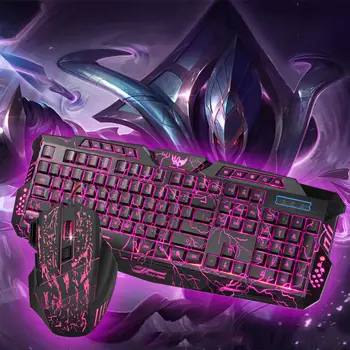 PC Gaming Wired Gamer Keyboard and Mouse Set RGB Backlit Combo Gamer Set Keyboard Logitech 104 Keys 5500 DPI USB Teclado Gamer
PC Gaming Wired Gamer Keyboard and Mouse Set RGB Backlit Combo Gamer Set Keyboard Logitech 104 Keys 5500 DPI USB Teclado Gamer