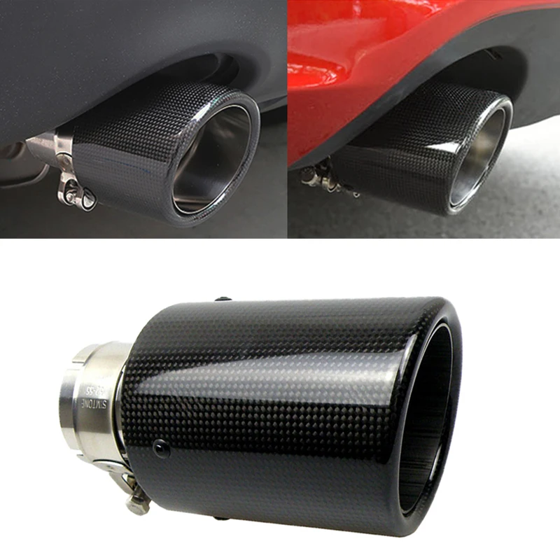 Geetha Car Exhaust Muffler Tail Pipe Rolling Edge Stying Exhaust Glossy Carbon Stainless Steel Tips Rear Tail Pipes Universal
Geetha Car Exhaust Muffler Tail Pipe Rolling Edge Stying Exhaust Glossy Carbon Stainless Steel Tips Rear Tail Pipes Universal