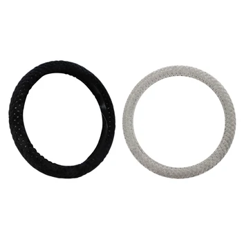 2Pcs Winter Car Steering Wheel Cover/Universal Soft Warm Plush Covers for Steering Women Men Girl Car Interior Gray & Black
2Pcs Winter Car Steering Wheel Cover/Universal Soft Warm Plush Covers for Steering Women Men Girl Car Interior Gray & Black