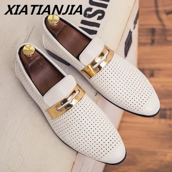 Men Shoes Summer Hollow Breathable Casual Two-layer Leather Shoes Men Dress Wedding Loafers Men's Moccasins Tenis Masculino
Men Shoes Summer Hollow Breathable Casual Two-layer Leather Shoes Men Dress Wedding Loafers Men's Moccasins Tenis Masculino