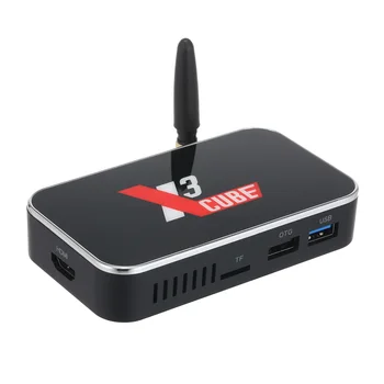 

X3 CUBE Android 9.0 TV Box S905X3 Quad-core Chipset CPU Cortex-A55 2GB+16GB TV Set Top Box 2.4G/5G WiFi 4K 1080P Media Player
