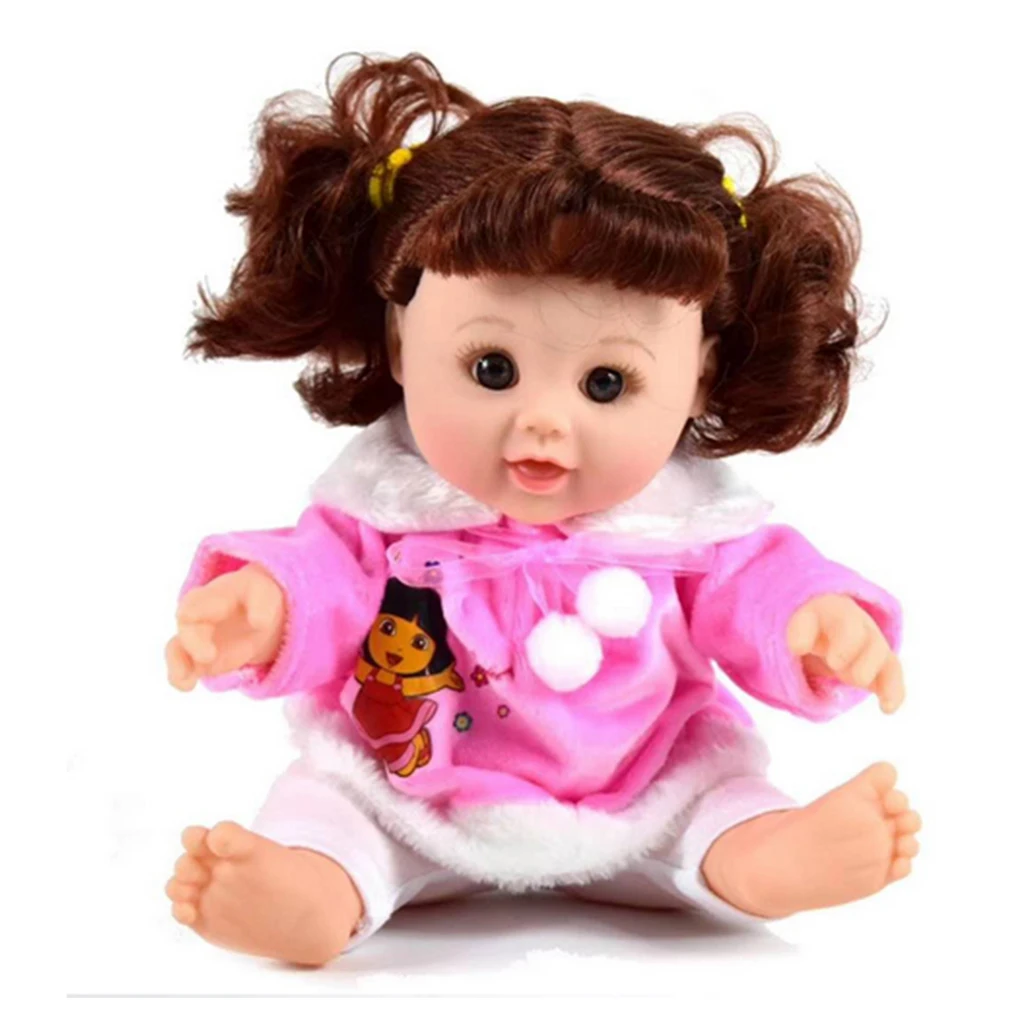 30cm Speaking Newborn Girl Doll w/ Backpack Nursing Bottle Mirror Kids Gift Pink 30cm Speaking Newborn Girl Doll w/ Backpack Nursing Bottle Mirror Kids Gift Pink