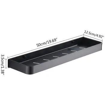 Wall Mounted Bathroom Shelf with Towel Bar Aluminum Shampoo Shower Gel Holder 72XD 
Wall Mounted Bathroom Shelf with Towel Bar Aluminum Shampoo Shower Gel Holder 72XD